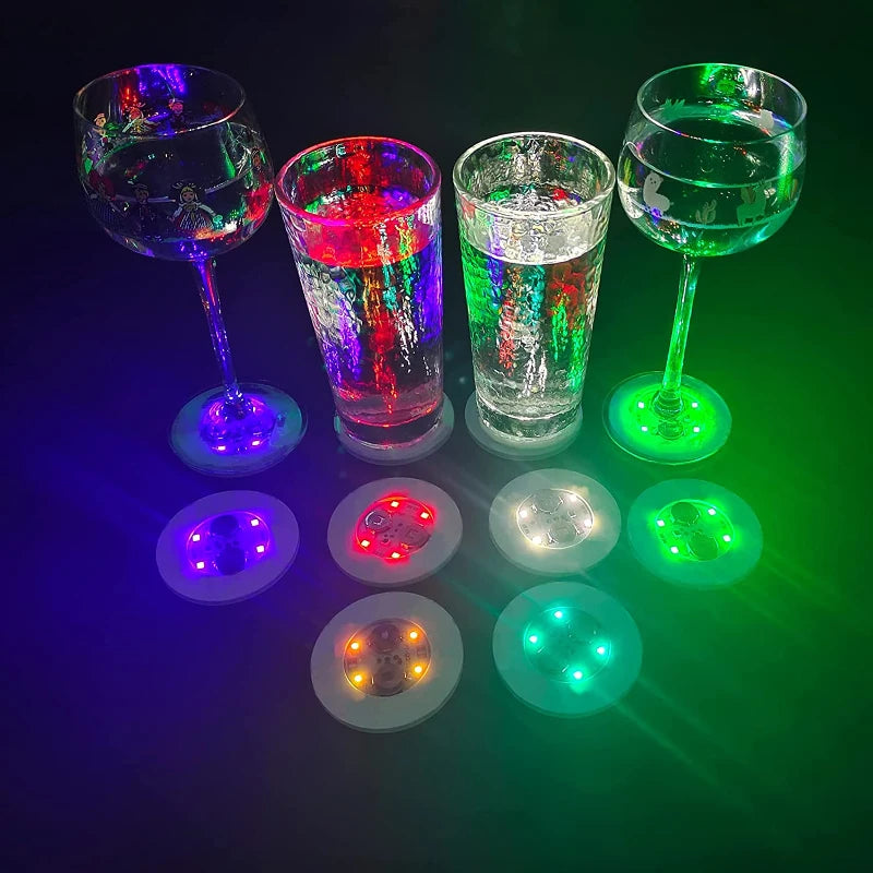 Posavasos LED adhesivos para vasos y botellas · Luces decorativas multicolorPosavasosHome & Garden > Kitchen & Dining > Barware > Coasters