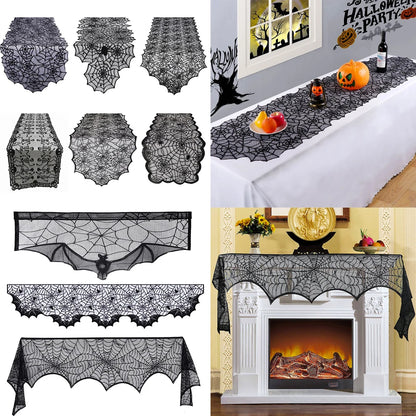 Mantel de mesa de encaje con temática para Halloween