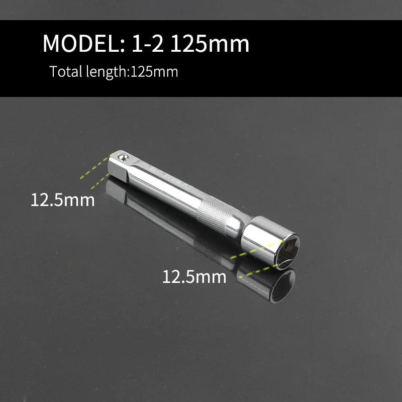 Barra de extensión para trinquete de 1/4", 3/8" y 1/2" - Acero Cr-VHerramientas