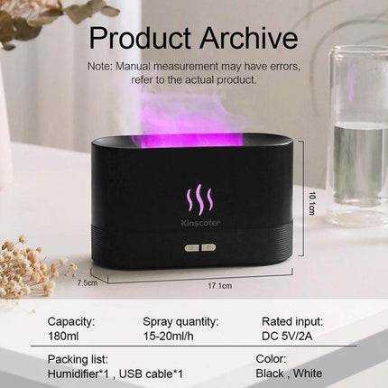 Aroma diffuser and air humidifier with light