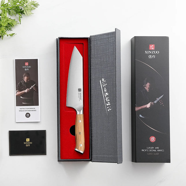 Cuchillo Bunka 5,83" acero alemán DIN 1.4116 mango de olivo con remaches de cobreCuchillosHome & Garden > Kitchen & Dining > Kitchen Tools & Utensils > Kitchen Knives
