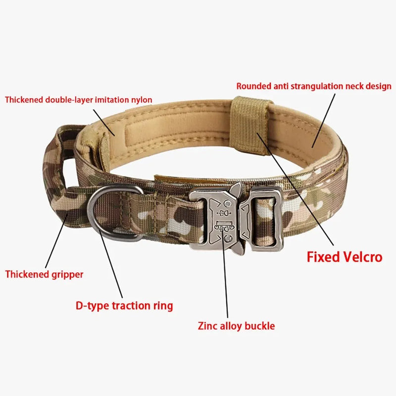 Collar táctico de nylon para perros medianos y grandesCollaresAnimals & Pet Supplies > Pet Supplies > Pet Collars & Harnesses > Standard Collars