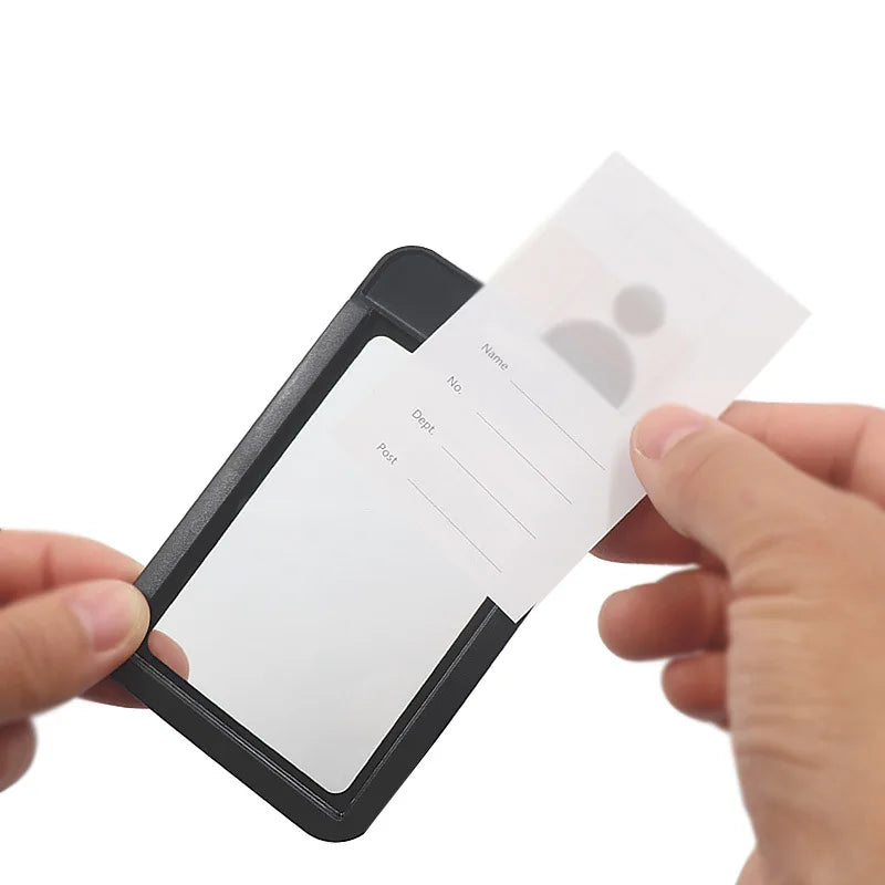 Porta credenciales rígido con clip retráctil | Protector de tarjetas de identificación y accesoFundas PortátilesApparel & Accessories > Handbags, Wallets & Cases > Badge & Pass Holders