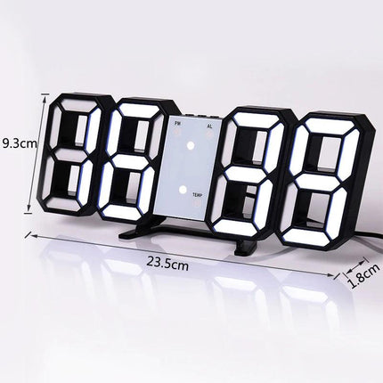 Horloge numérique LED 3D