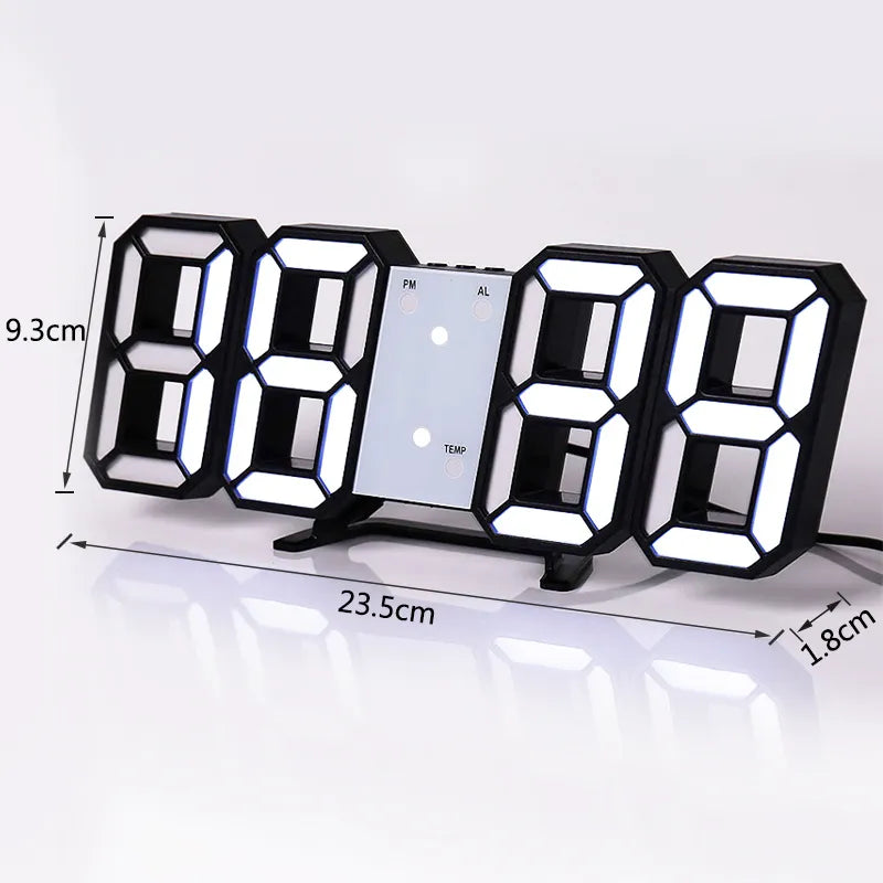 Reloj digital LED 3D