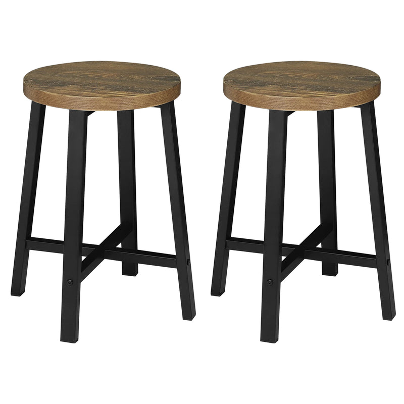 Set de 2 sillas estilo industrial con patas metálicasSillasFurniture > Chairs > Table & Bar Stools > Bar Stools