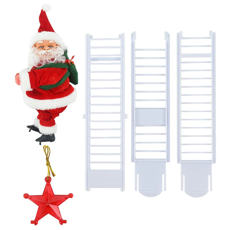 Santa Claus doll ladder with music