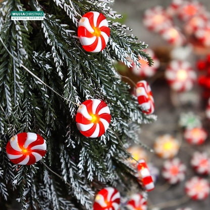 Guirnalda de luces LED para árbol de Navidad 2M