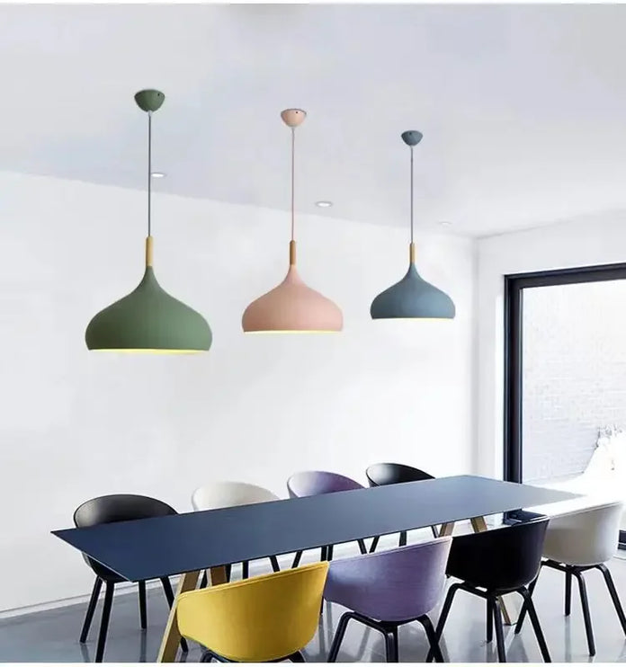 Coloured ceiling lamp