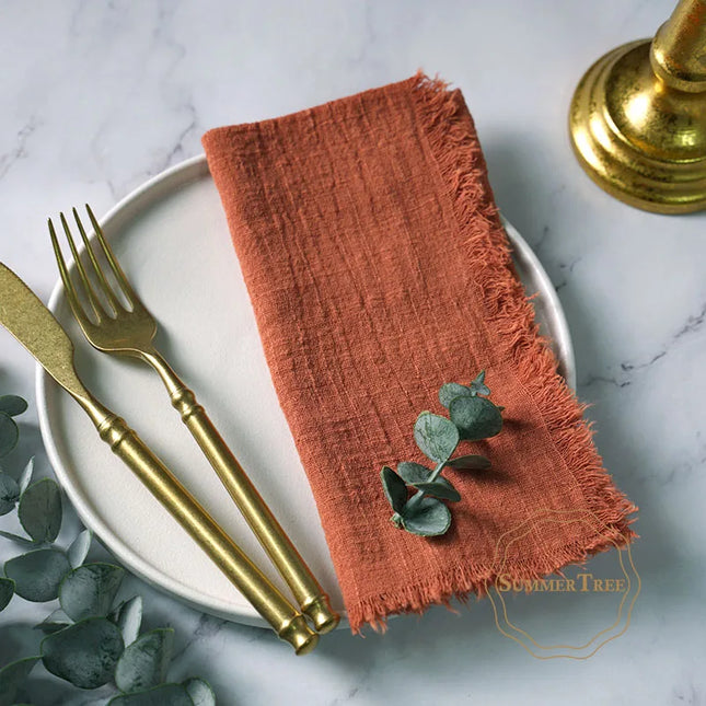 Rustic cloth napkins