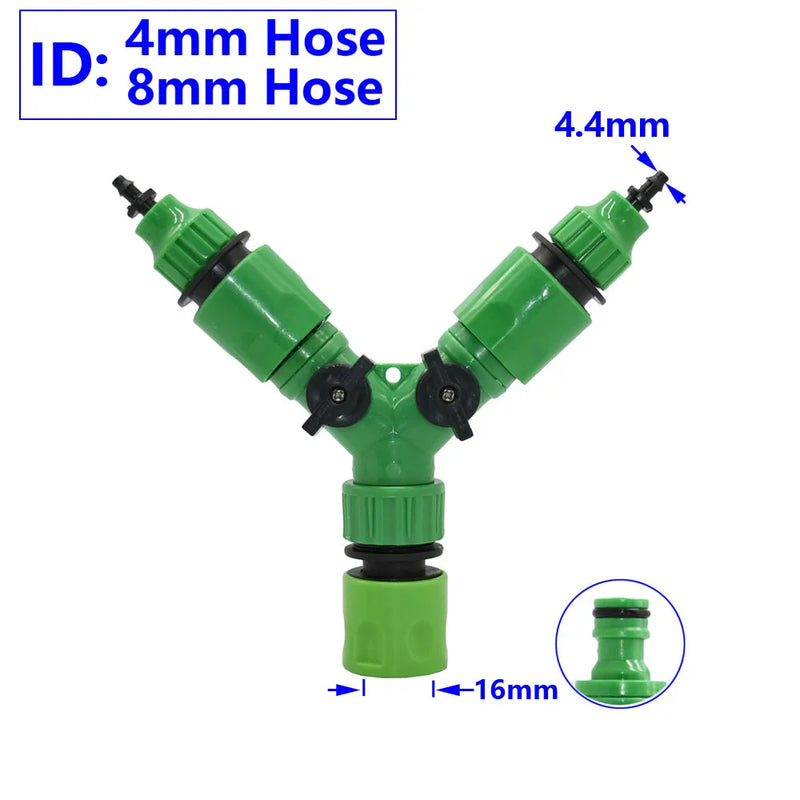 Divisor de manguera Y ajustable para jardínManguerasHome & Garden > Lawn & Garden > Watering & Irrigation > Garden Hose Fittings & Valves > Garden Hose Fittings