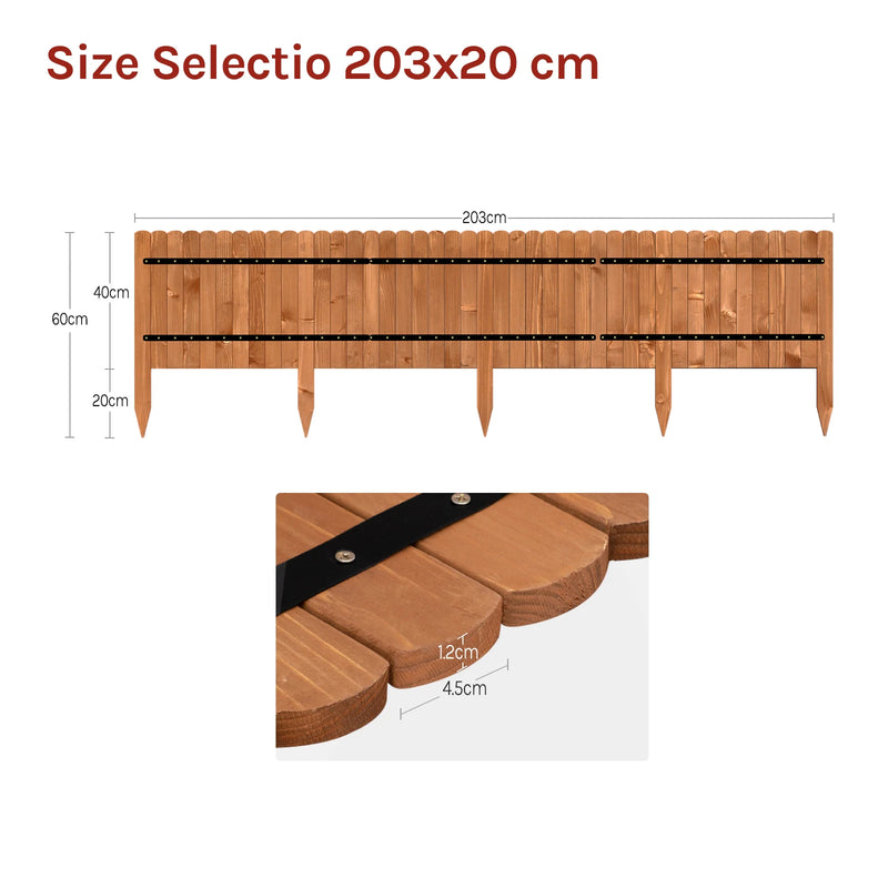Borde de jardín flexible de madera para céspedVallasHardware > Fencing & Barriers > Garden Borders & Edging > Edging
