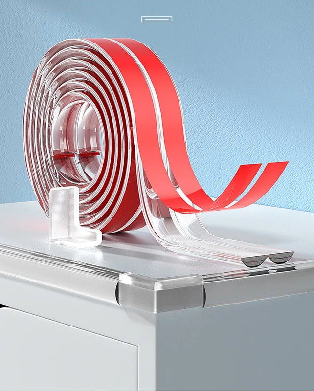 Cinta transparente anti golpes en forma de LProtectores para muebles