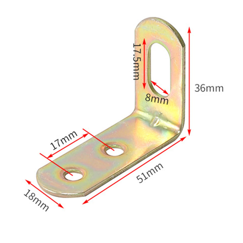 Juego de 4 soportes angulares ajustables en forma de LSoportesHardware > Hardware Accessories > Brackets & Reinforcement Braces