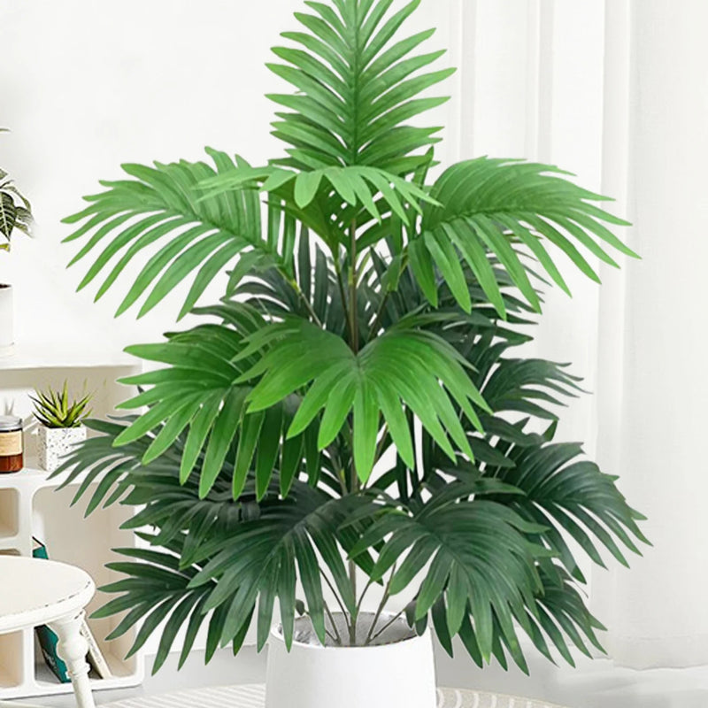 Palmera artificial tropical 70-80 cm con hojas verdes grandes, decoración realista para hogar y oficinaPlantas artificialesHome & Garden > Decor > Artificial Flora > Artificial Non-Flowering Plants