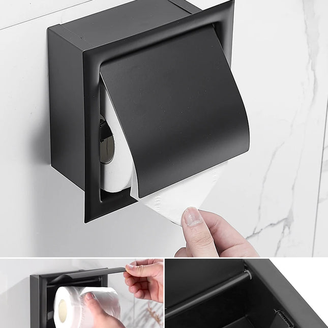 Porte-papier toilette intégré