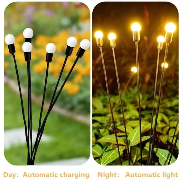 Solar LED Firefly Effect Lights for Garden Decoration