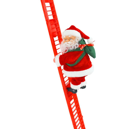 Santa Claus doll ladder with music