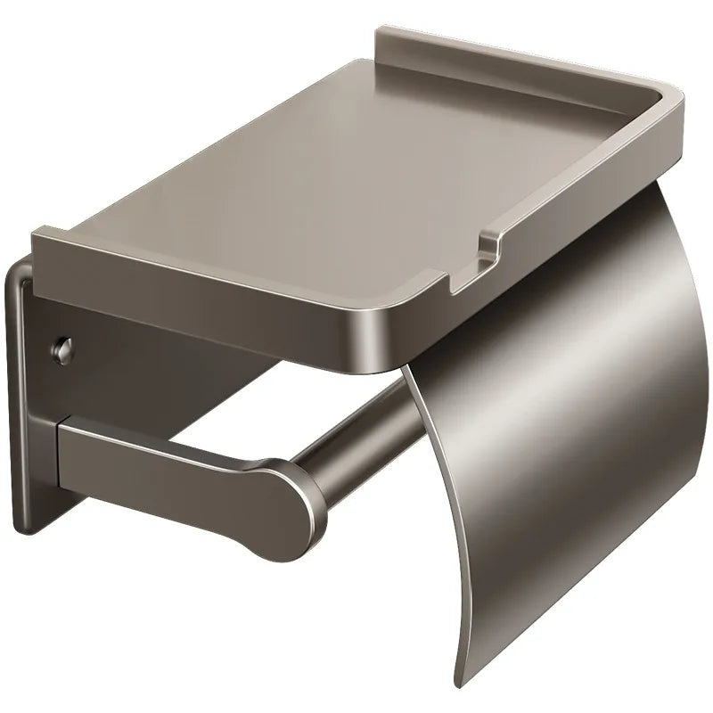 Soporte de papel higiénico con estanteSoportes para papelHome & Garden > Bathroom Accessories > Toilet Paper Holders