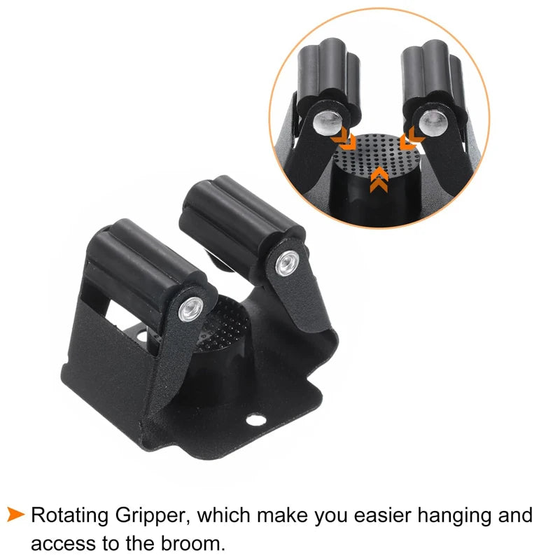 Gancho porta escobas adhesivo de acero inoxidable · Organizador de paredColgadoresHome & Garden > Bathroom Accessories > Robe Hooks