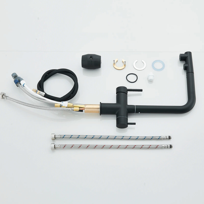 Grifo de cocina de filtración con mezcla de agua caliente y fríaGrifosHardware > Plumbing > Plumbing Fixtures > Faucets > Kitchen Sink Faucets