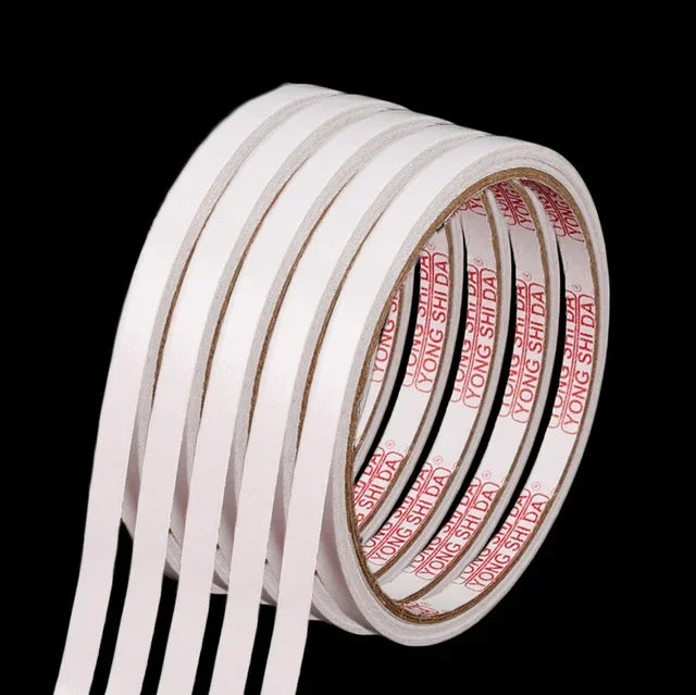 Rollo de cinta adhesiva de doble cara · 8 m · Blanca y ultrafina · Fuerte adherencia para hogar, oficina y manualidadesCintas adhesivasHardware > Building Consumables > Hardware Tape > Duct Tape