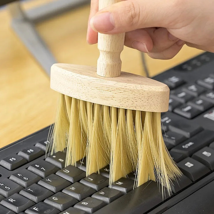 Soft wooden brush for cleaning hard-to-reach areas