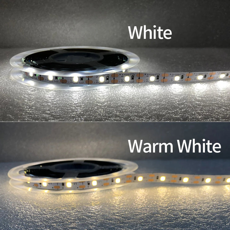 Double-sided LED strip lights with on/off sensor