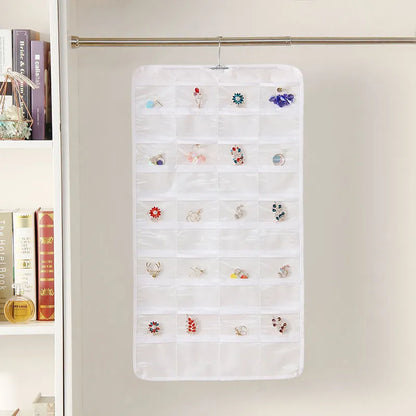 80 Grids Double Side Sundries Accessories Hanging Storage Bag