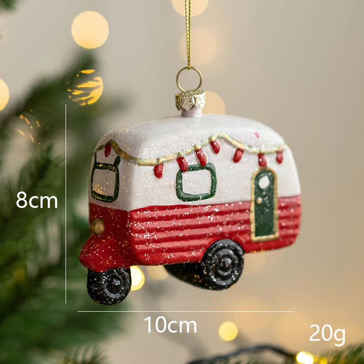 Decorative pendant for the tree with Christmas motifs