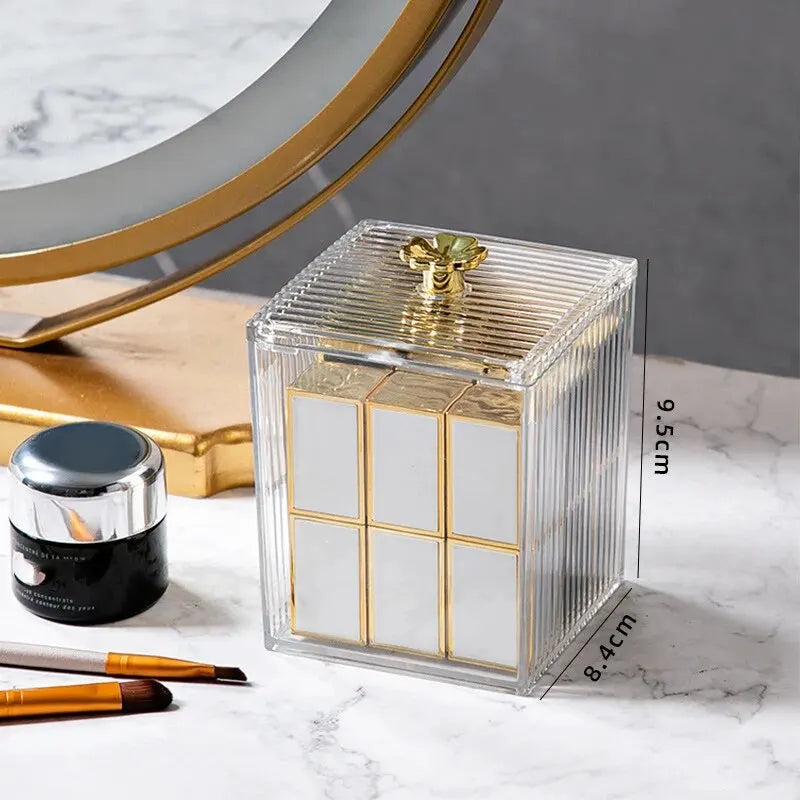 Caja de almacenamiento transparente para bastones de algodónCajas bastoncillos algodonesHome & Garden > Household Supplies > Storage & Organization > Household Storage Containers