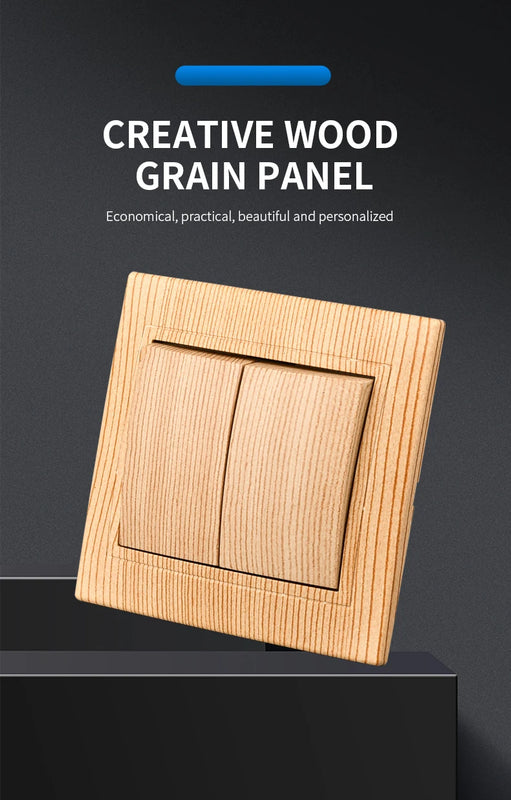 Interruptores y enchufes de estilo madera para paredEnchufes e interruptoresHardware > Power & Electrical Supplies > Power Outlets & Sockets > Wall Outlets