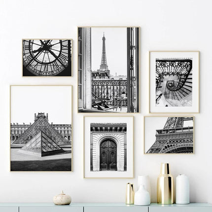 Art mural sur toile sans cadre Architecture vintage