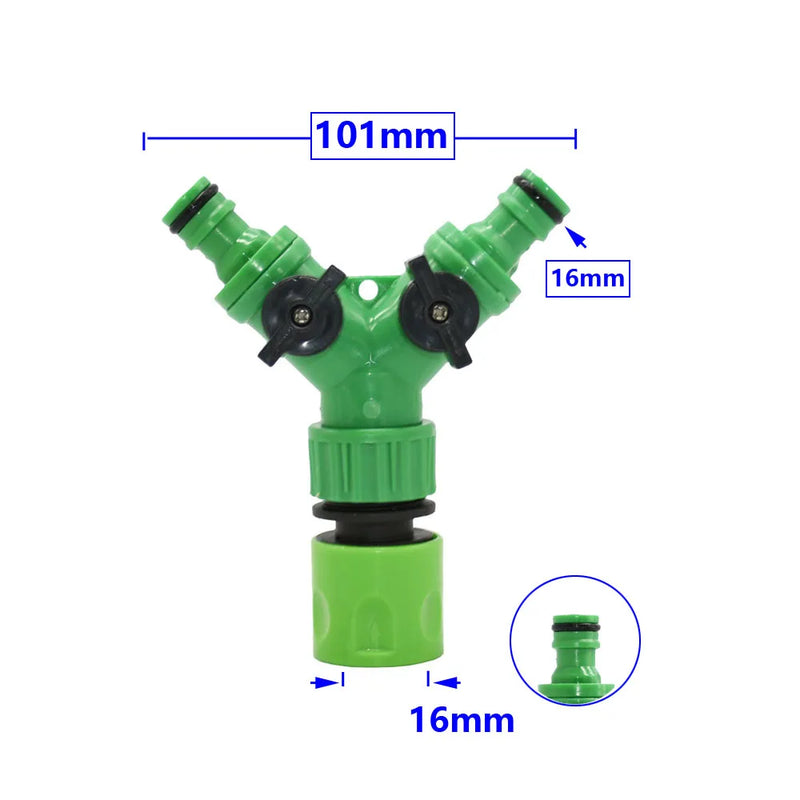 Divisor de manguera Y ajustable para jardínManguerasHome & Garden > Lawn & Garden > Watering & Irrigation > Garden Hose Fittings & Valves > Garden Hose Fittings