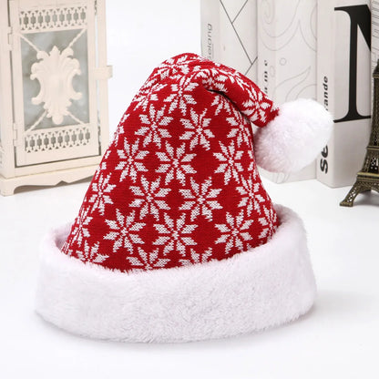 Gorro de nieve grueso de  navidad