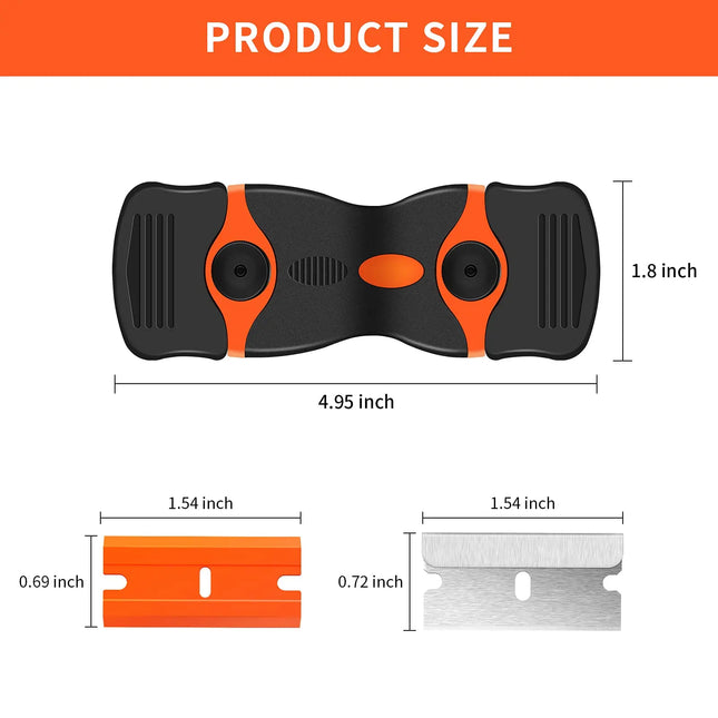 Grattoir à lame à double tranchant pour plusieurs surfaces