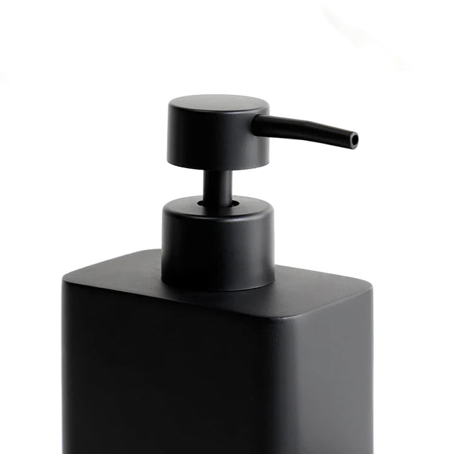 Dispensador de jabón de cocina 450 ml | Botella negra de resina con soporte para esponja | Dosificador líquido para platos o bañoDispensadores de jabónHome & Garden > Bathroom Accessories > Soap & Lotion Dispensers