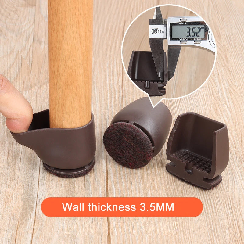 Conteras para patas de silla de silicona con almohadillas de fieltro 8 piezasProtectores para mueblesHome & Garden > Household Supplies > Furniture Floor Protectors