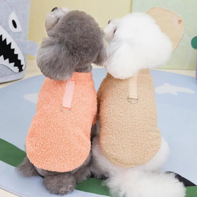 Winter plush sweater for dogs