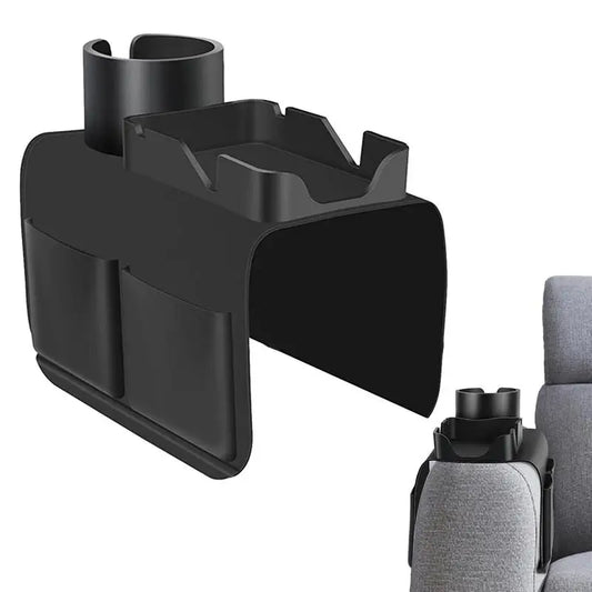 Silicone Armrest Tray with Non-Slip Coaster