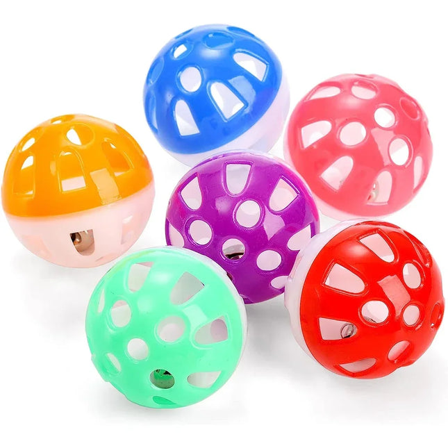 Plastic ball with bells for cats