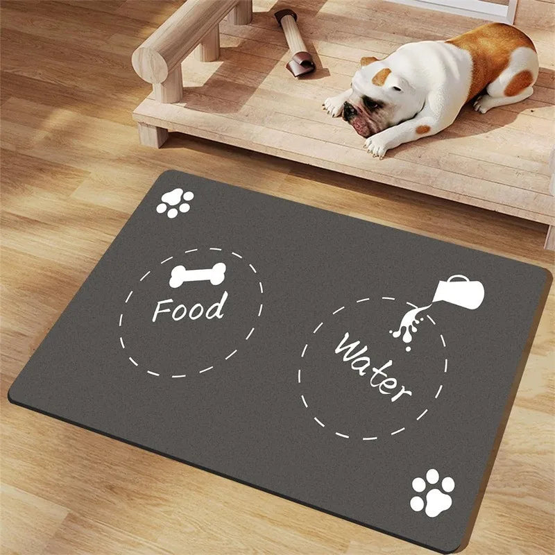 Alfombrilla para comederos de mascotas, impermeable y rápido secadoComederosAnimals & Pet Supplies > Pet Supplies > Pet Bowl Mats
