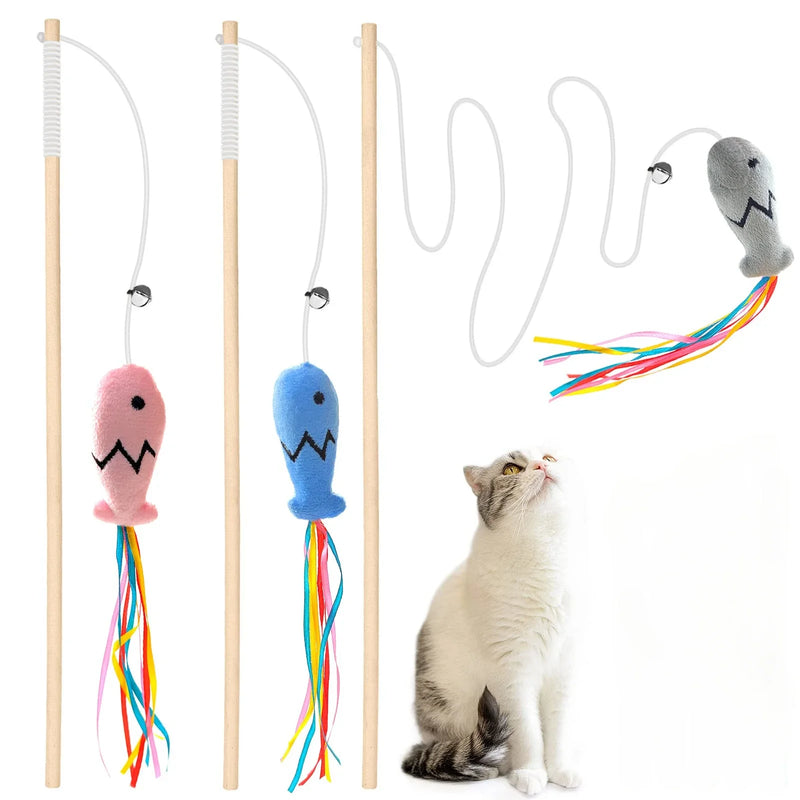 Varita con cuerda elástica con cascabelJuguetesAnimals & Pet Supplies > Pet Supplies > Cat Supplies > Cat Toys > Wands