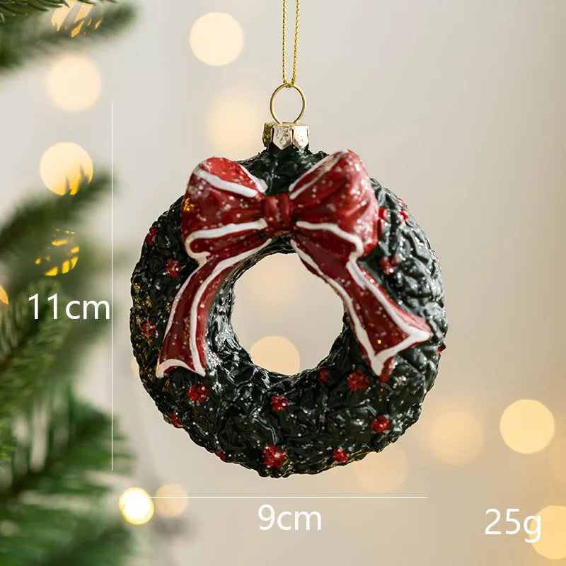 Colgante decorativo para el árbol con motivos navideños