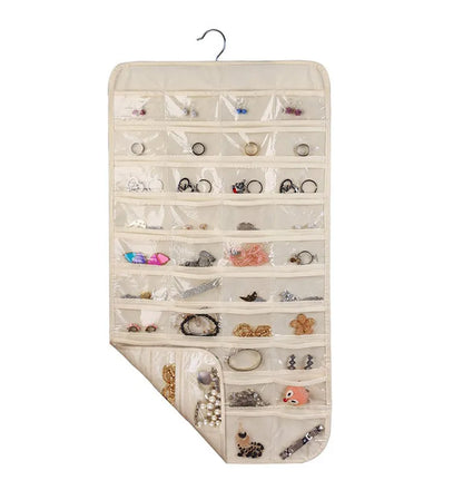 80 Grids Double Side Sundries Accessories Hanging Storage Bag