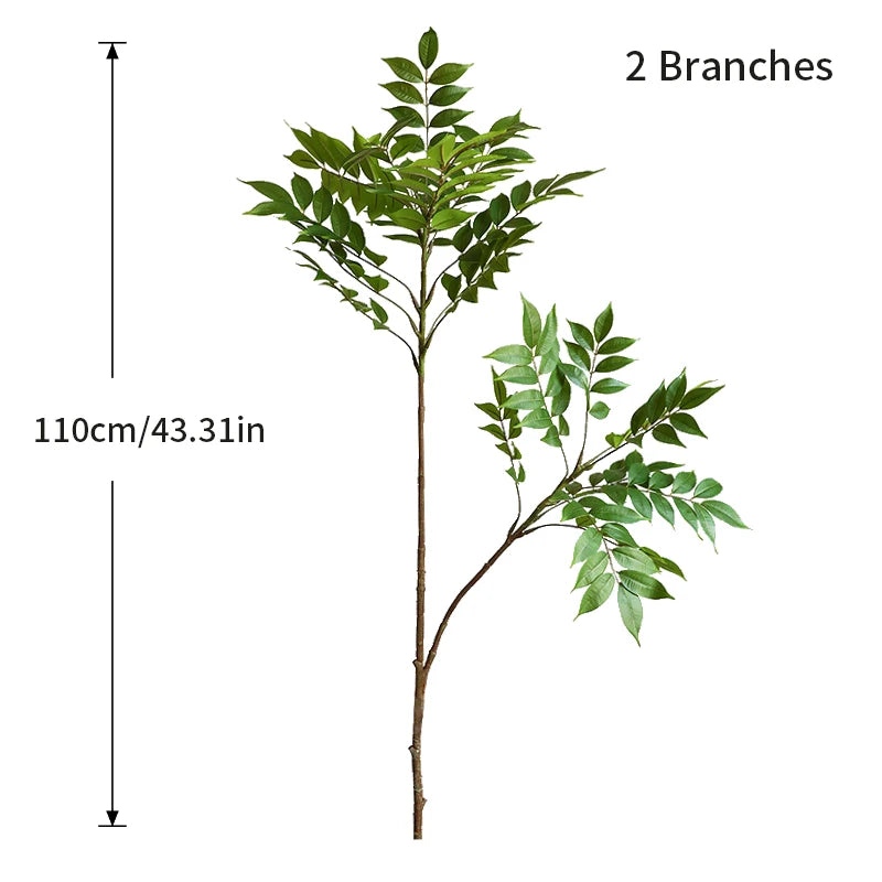 Rama artificial de ficus grande 76-140 cm, árbol tropical falso con hojas verdes, decoración de interior y jardínPlantas artificialesHome & Garden > Decor > Artificial Flora > Artificial Trees