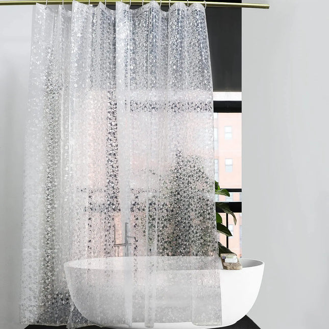 PEVA pebble shower curtain