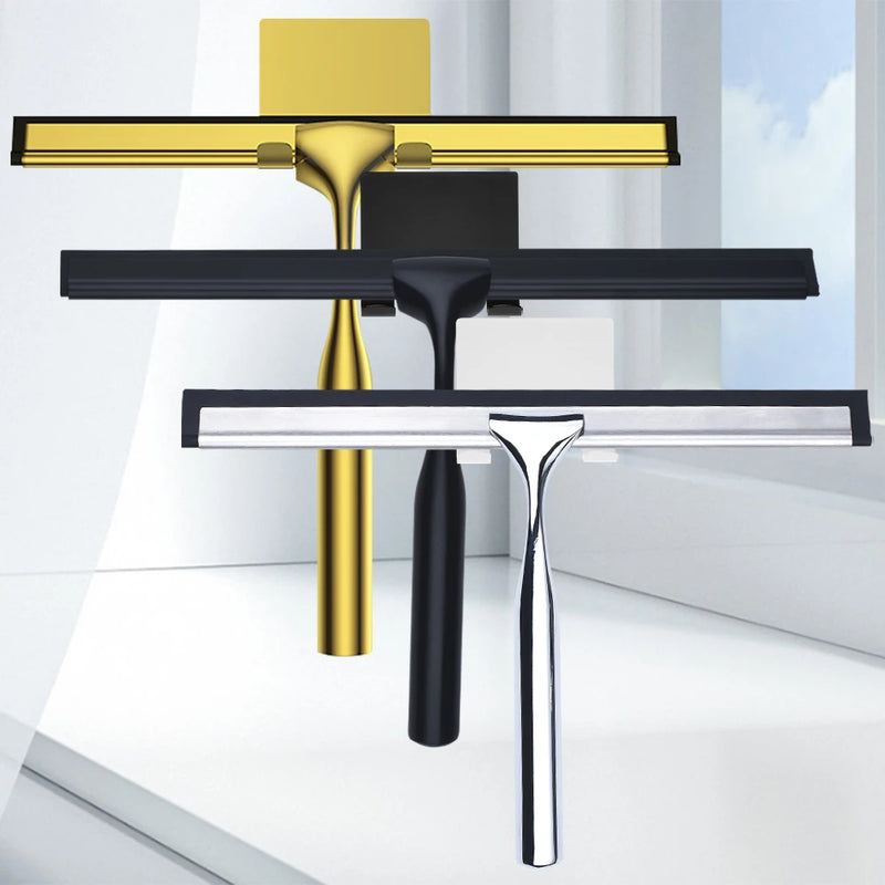 Limpiador de cristales y espejos 10" con hoja de silicona y mango de acero inoxidable con ganchoEscobillasHome & Garden > Household Supplies > Household Cleaning Supplies > Scrub Brushes