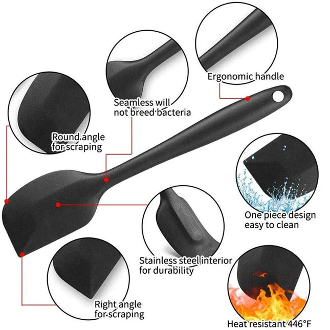 Ensemble de spatules en silicone antiadhésives