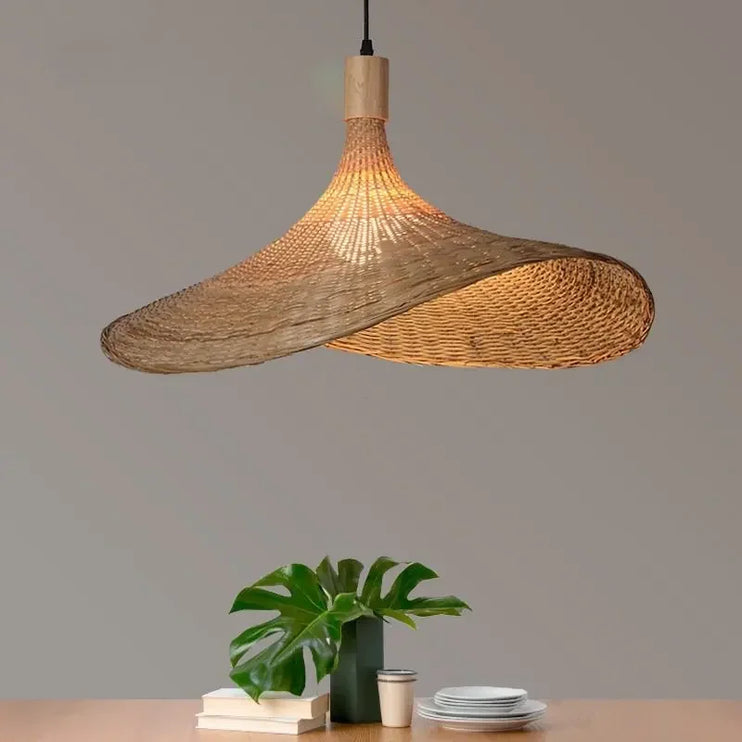 Bamboo pendant lamps